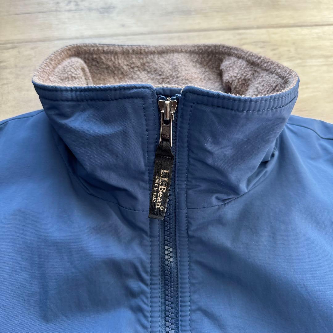 L.L.Bean エルエルビーンウォームアップジャケットくすみブルー短丈古着M