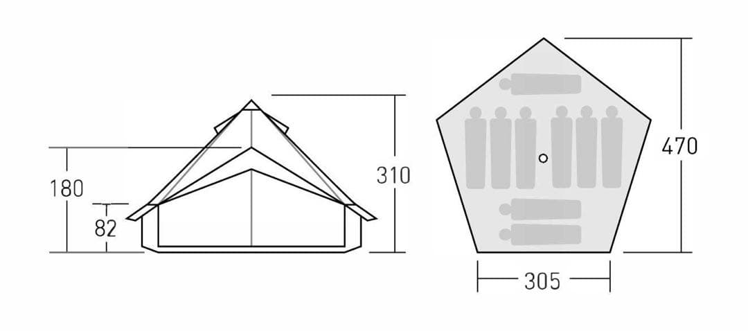 ogawa グロッケ16 T/C オガワ 別売グランドシート付き - メルカリ