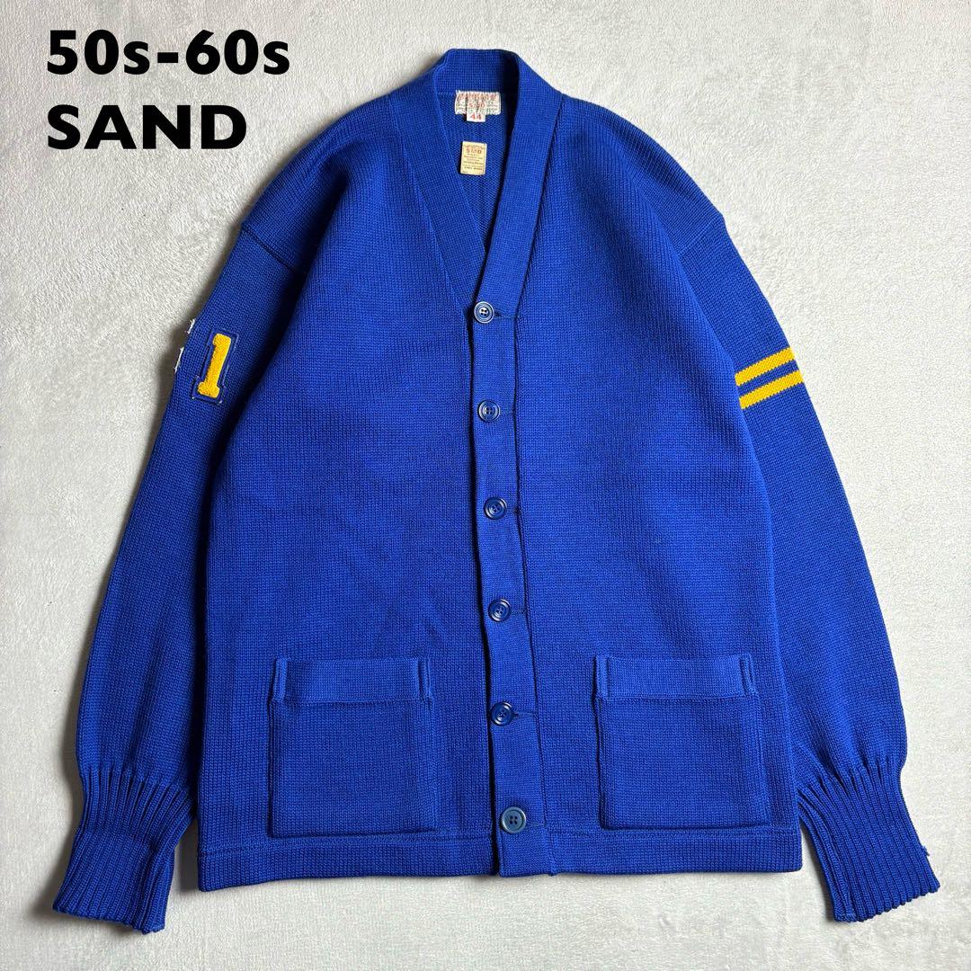 50s-60s vintage SAND KNIT レタードカーディガン - メルカリ