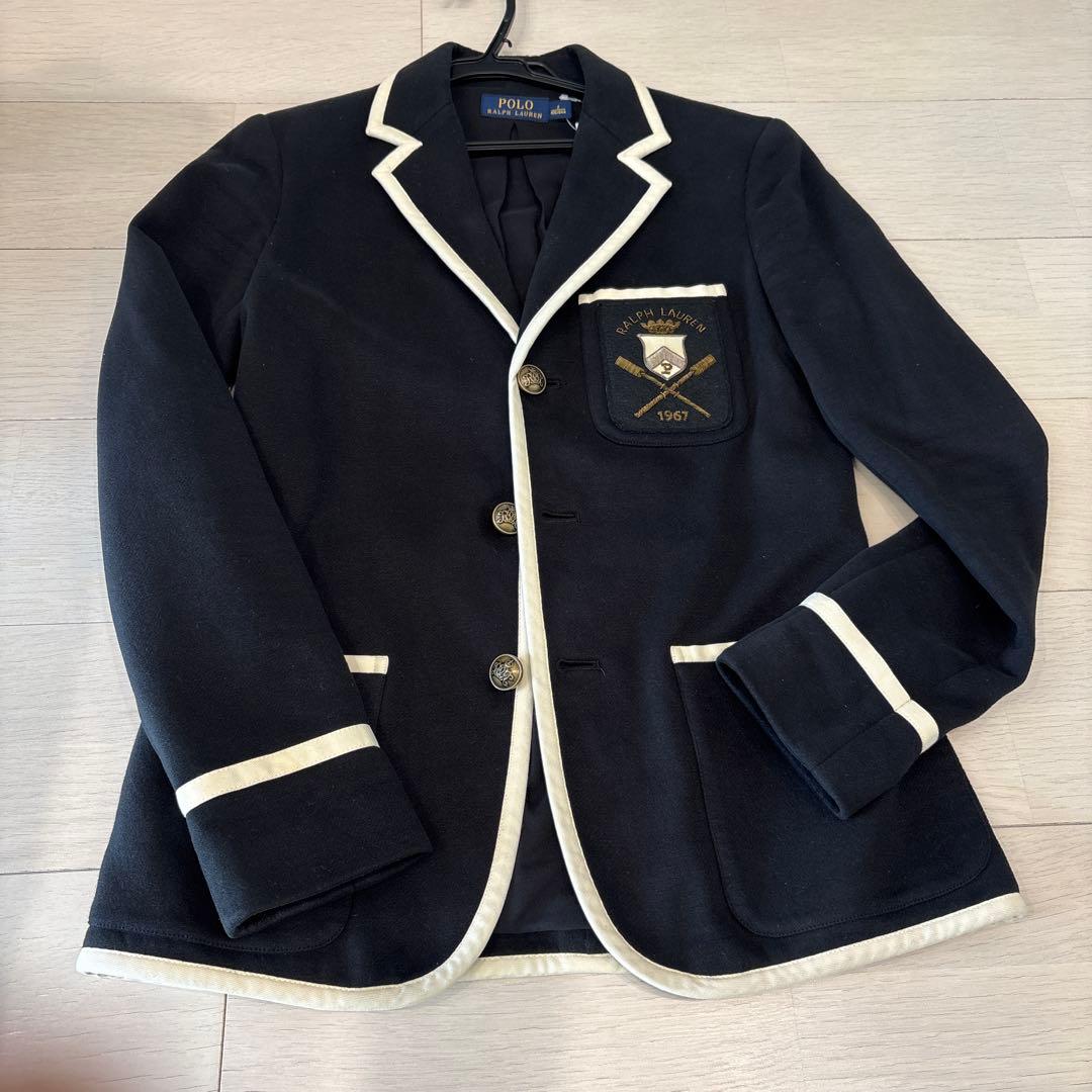美品】ラルフローレン テーラードジャケット エンブレム 金ボタン