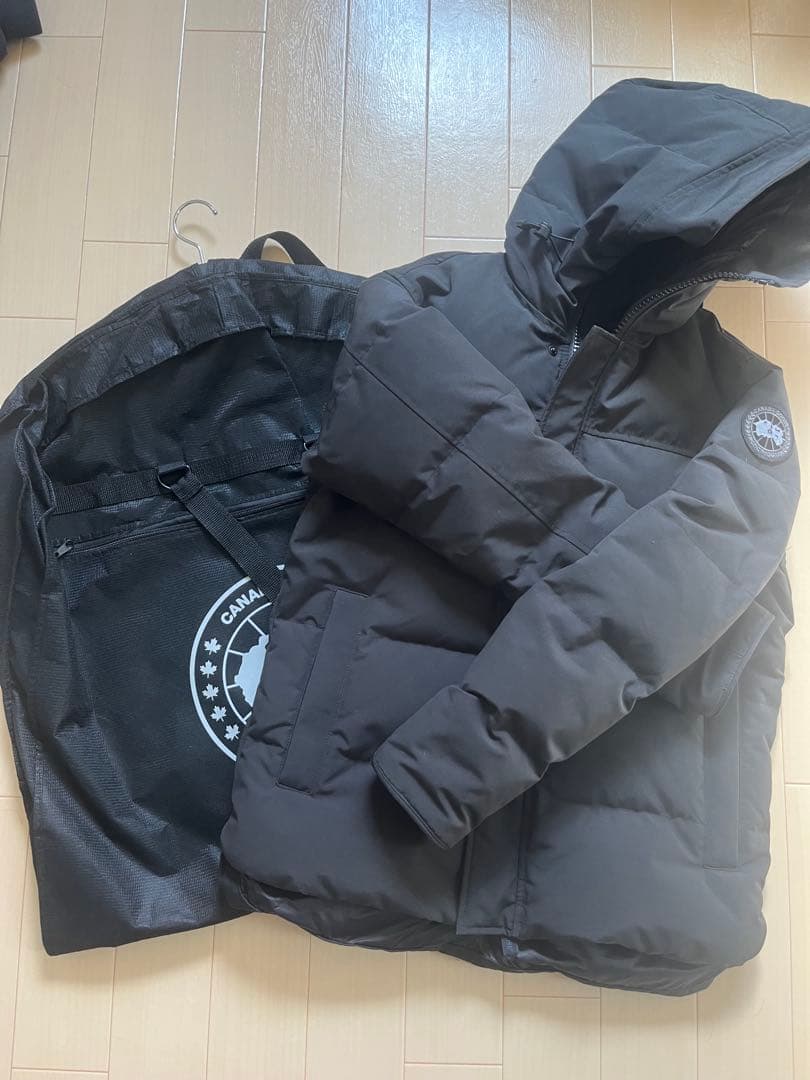 【極美品】カナダグース マクミランパーカ 黒 M ガーメント付 クリーニング済 マクミラン パーカ ブラックレーベル(2080MB)｜カナダグース (CANADA