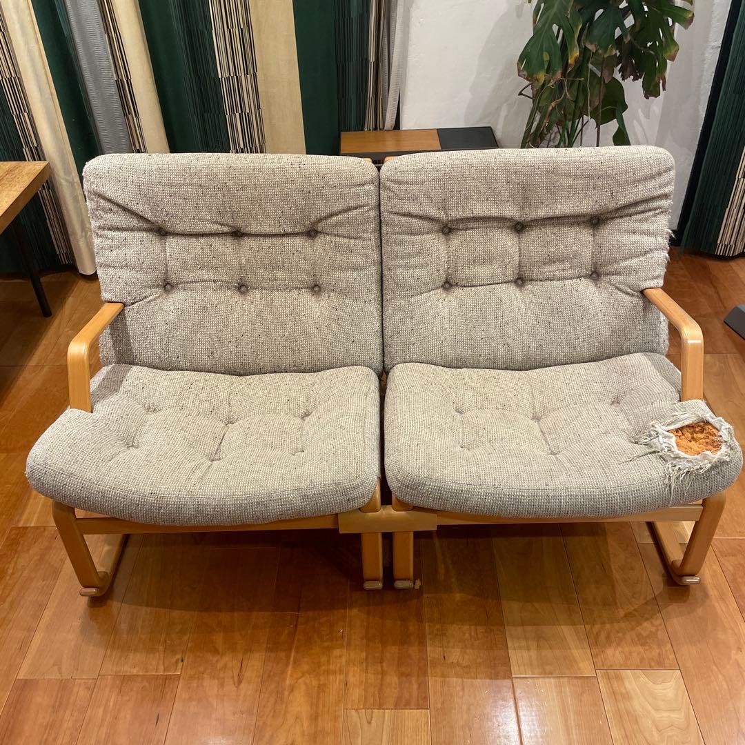 【ジャンク】天童木工　ブルーノマットソン　2シーター 天童木工 Margaretaソファ2シーター・エヌシー/レッド | D&DEPARTMENT