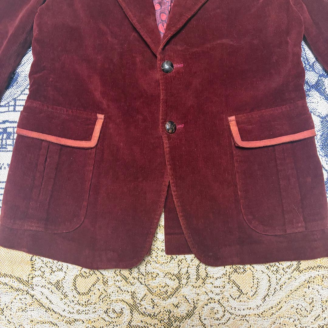 70s USA製 ベロア レザー テーラードジャケット60s 50s - メルカリ