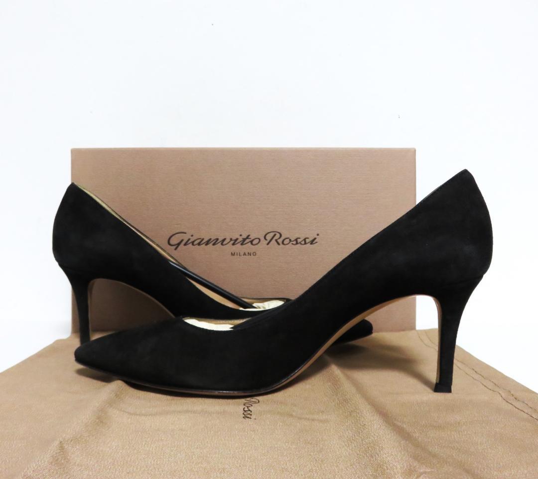 Gianvito Rossi GIANVITO 70 ブラック スエード 38