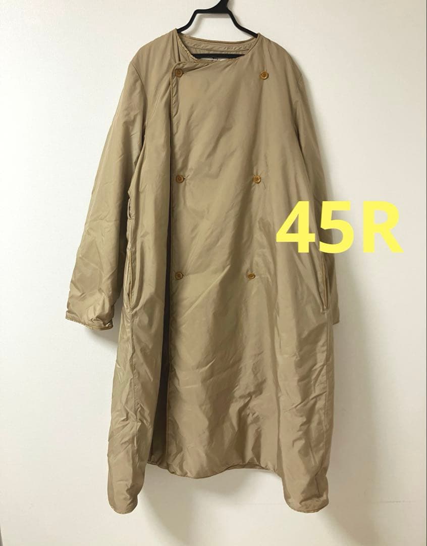 45R★春まで着れるプリマロフトの暖かナイロンコート★キャメル Firsthand/PRIMALOFT プリマロフト モンスターパーカー /中綿コート