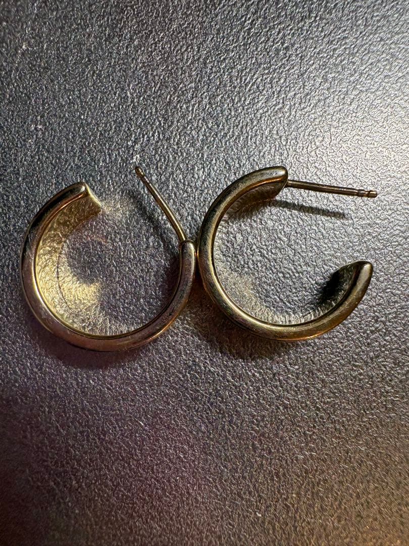 MM6 Maison Margielaフープピアス　ゴールド 関税込】Maison Margiela メゾンマルジェラ◇フープ ピアス (Maison