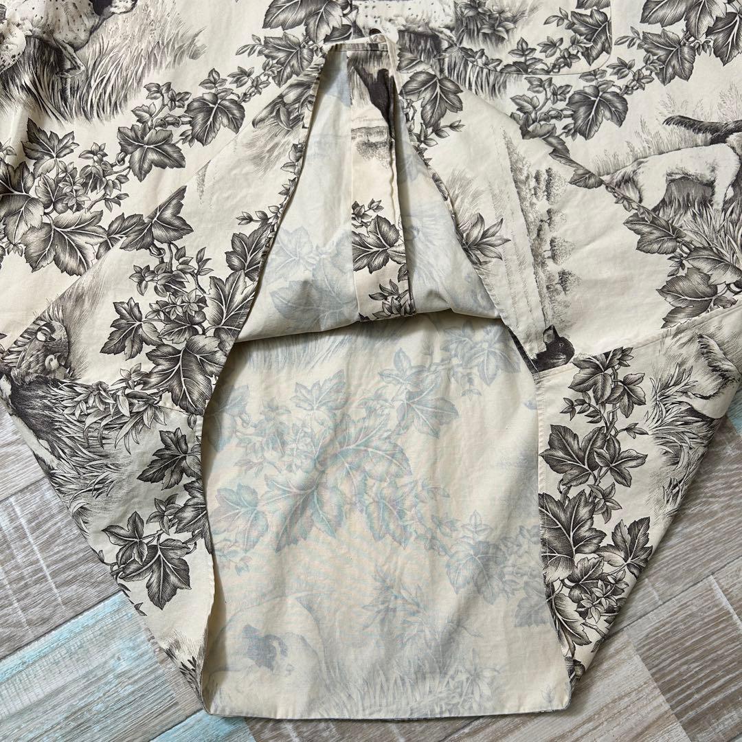 イ*ロ様 90s ラルフローレン MARLOWE 柄シャツ ハンティング 犬柄