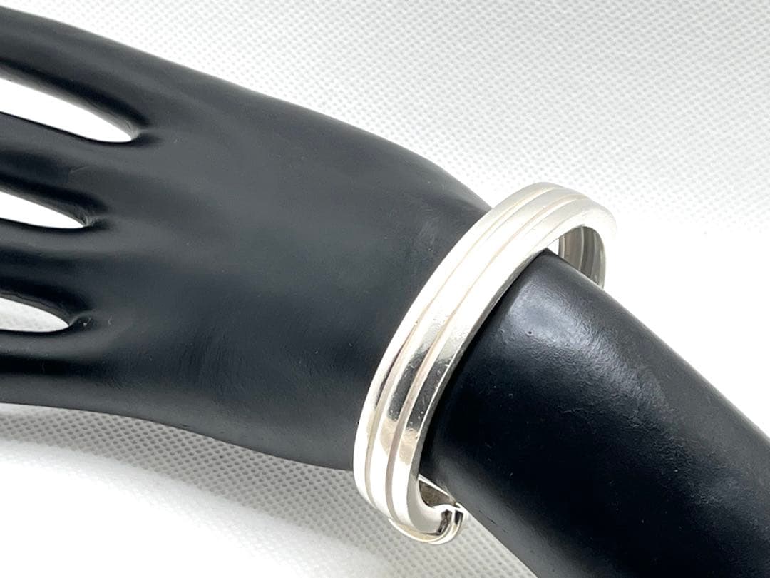 h141 希少 ヴィンテージ ティファニー 1995 グルーブド バングル925