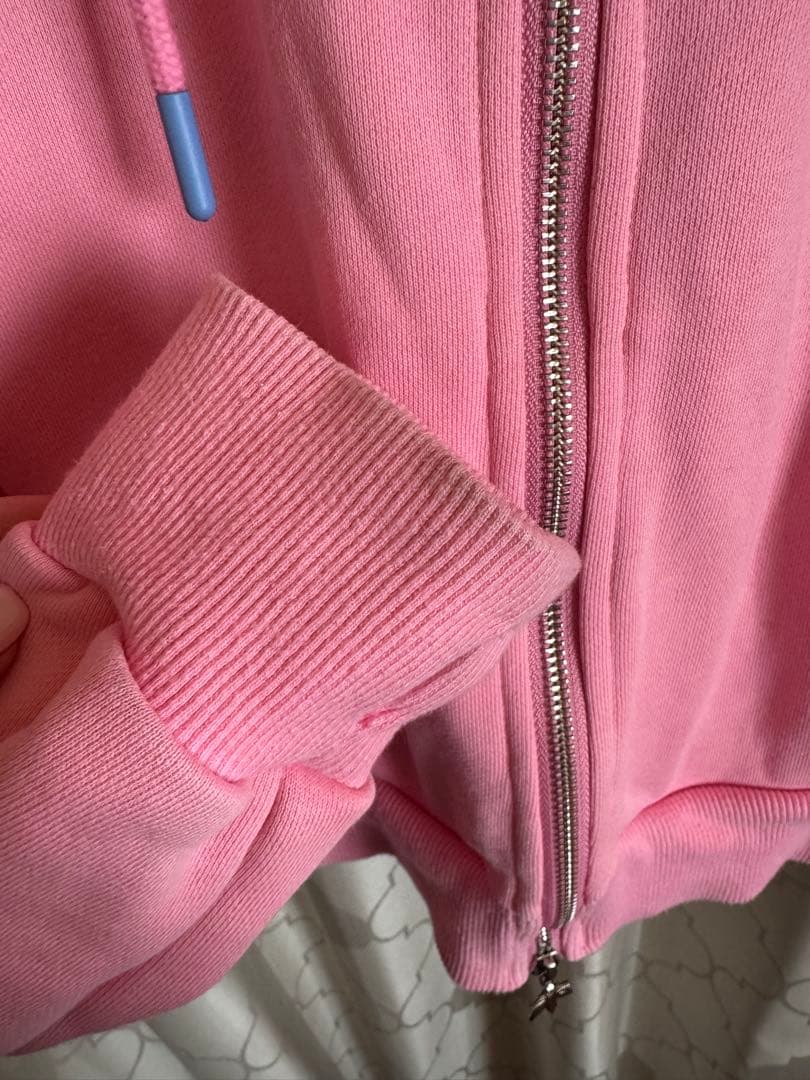 fuckthisindustry ジップ ファー パーカー ピンク S - メルカリ