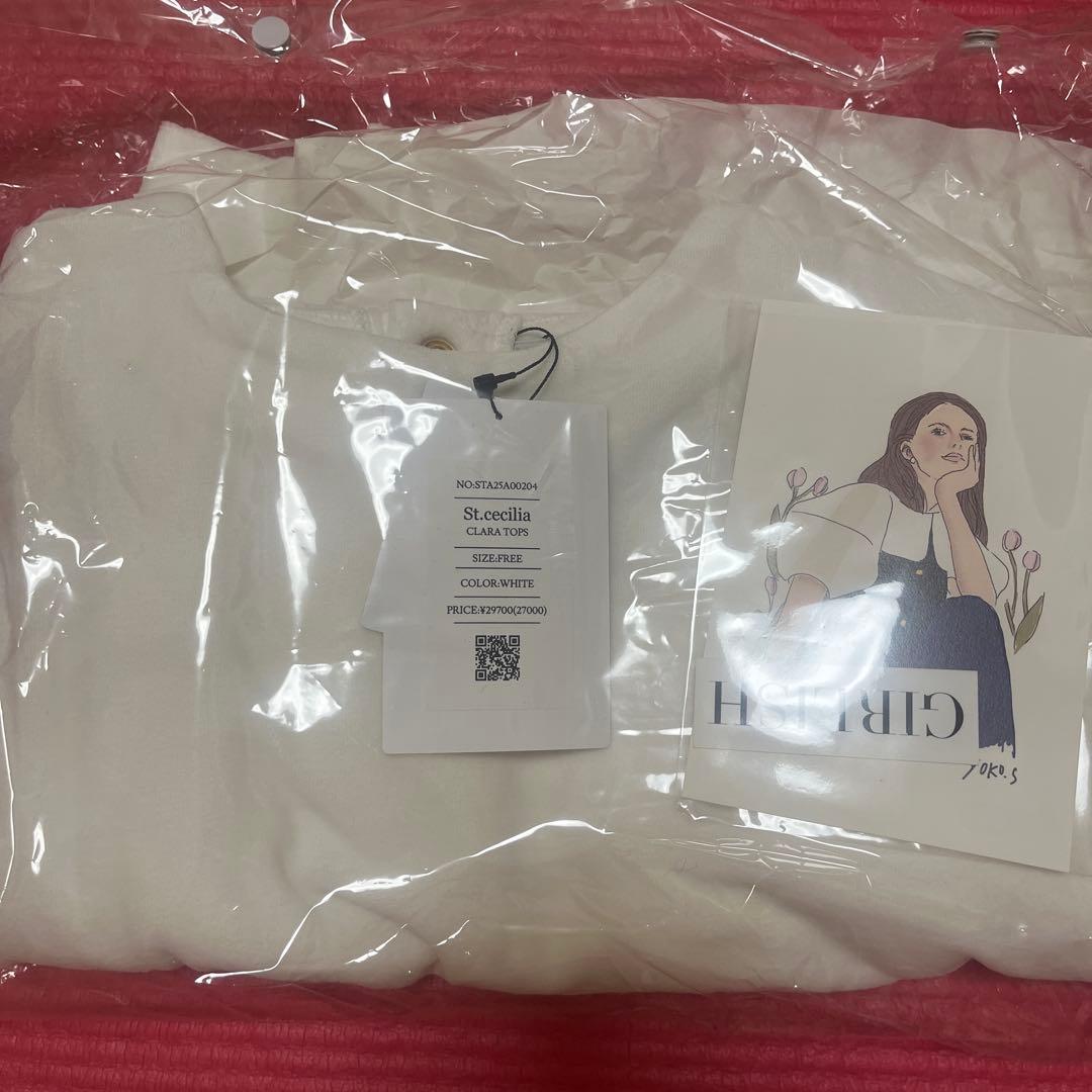 【今期新品】girlish St.cecilia クララトップス　白