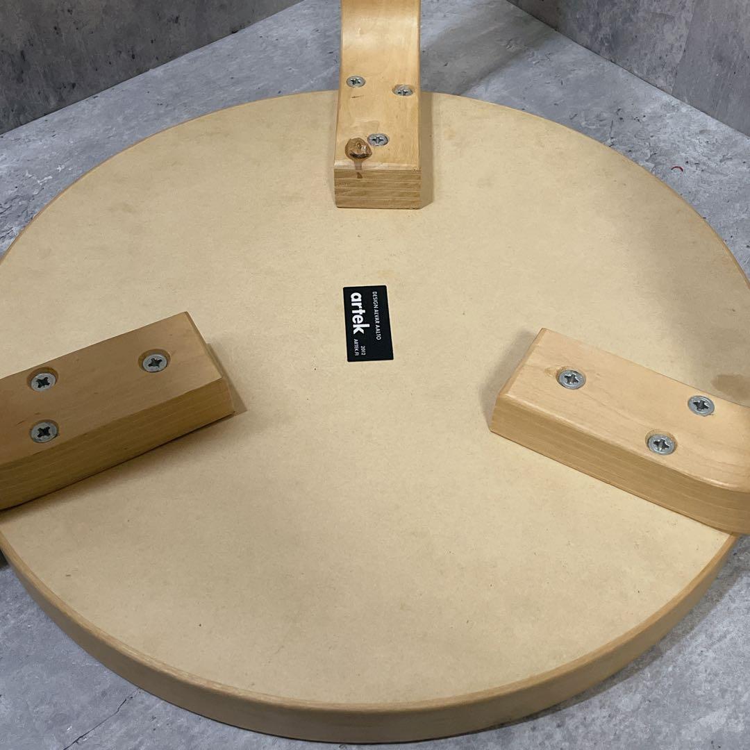 Artek アルテック スツール60 3本脚 レッド 正規品シール有 2012年