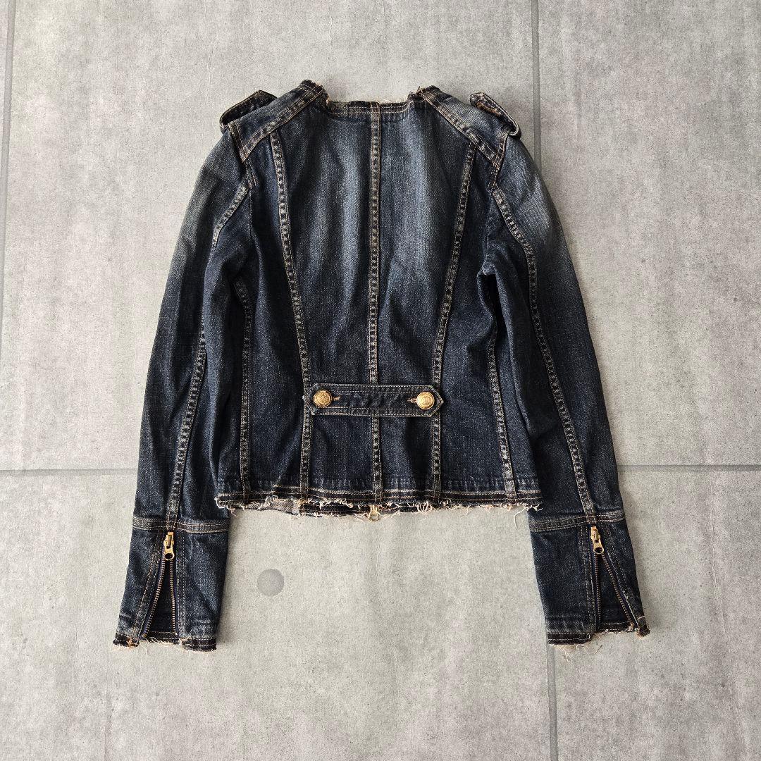 ナポレオンジャケット デニム y2k グランジ ギャル 平成 ブルゾン