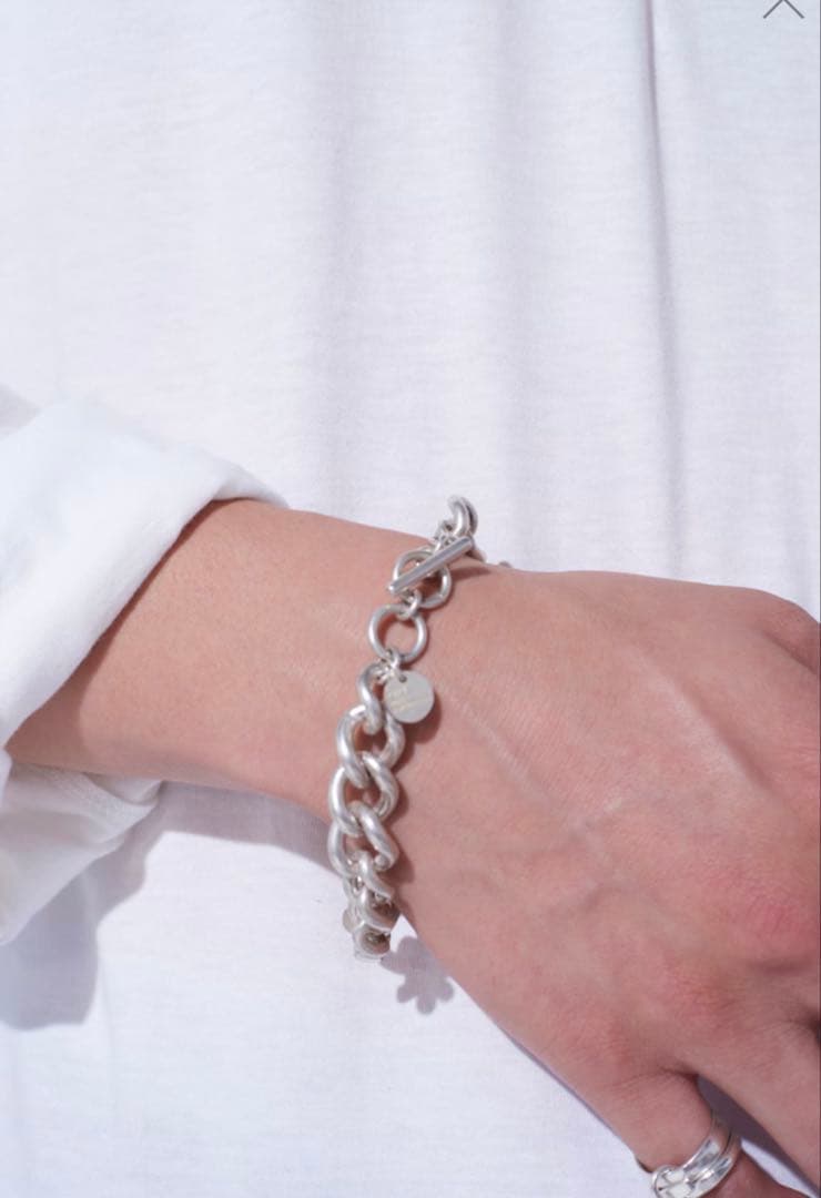 ヨウジヤマモトASYMMETRIC BRASS MANTEL BRACELET ASYMMETRIC BRASS MANTEL BRACELET(FREE SIZE Silver): S'YTE｜THE