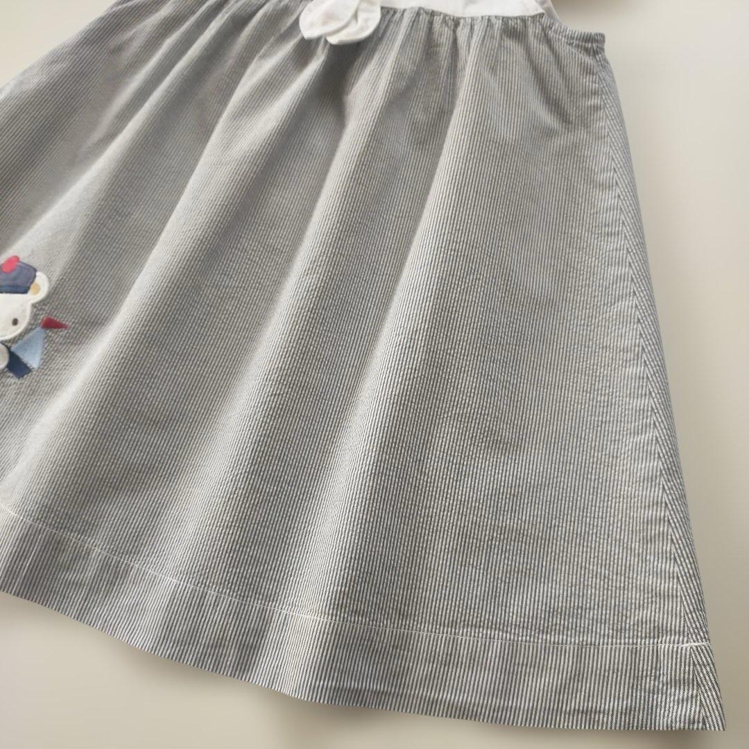 美品☆2024SS☆90cm familiar セーラー衿半袖ワンピース - メルカリ