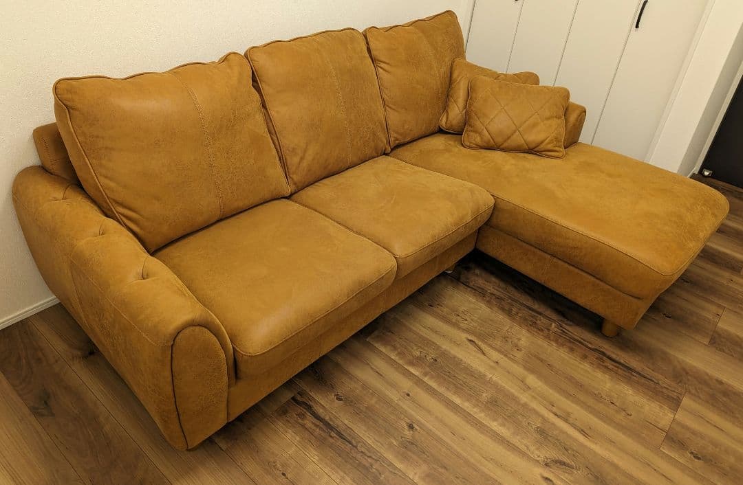 美品】レザーテックス ヘンリー カウチソファ ②カウチ部分 - メルカリ