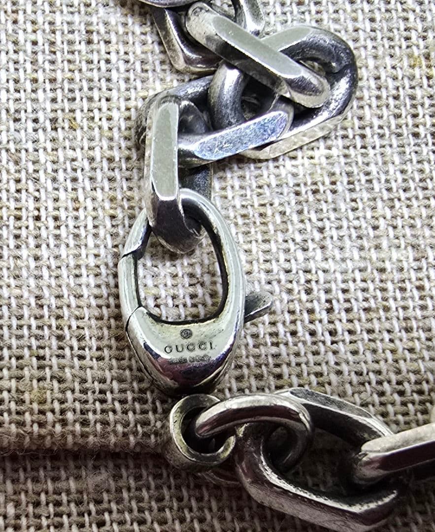 人気品】GUCCI インターロッキング チェーン ブレスレット 16号 - メルカリ