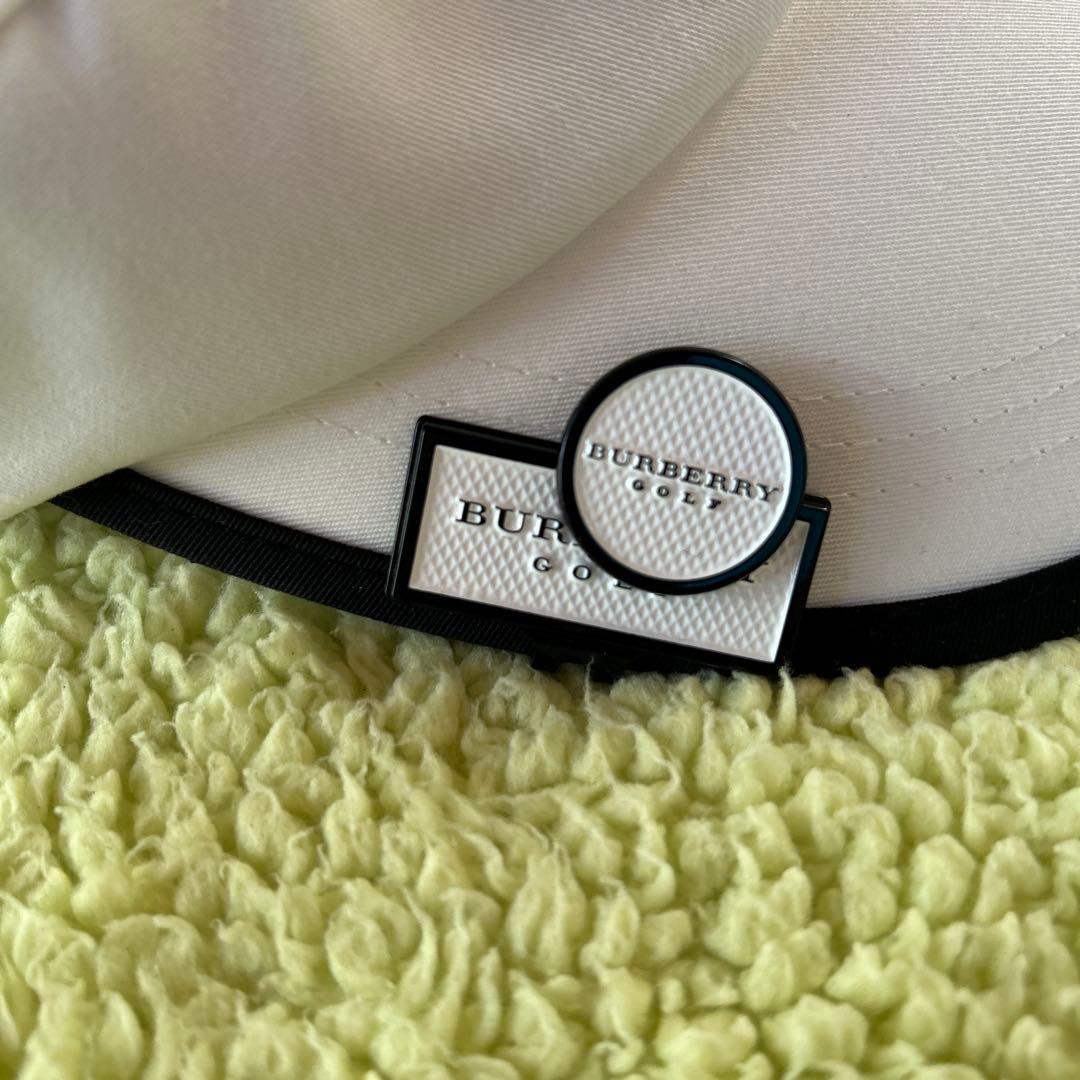 《未使用》BURBERRY GOLFサンバイザー　キャップ ホワイト