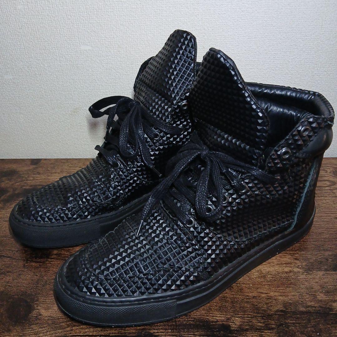 スタッズ付きブラックハイカットスニーカー Amazon | [cnstone] スタッズ ハイカット スニーカー メンズ