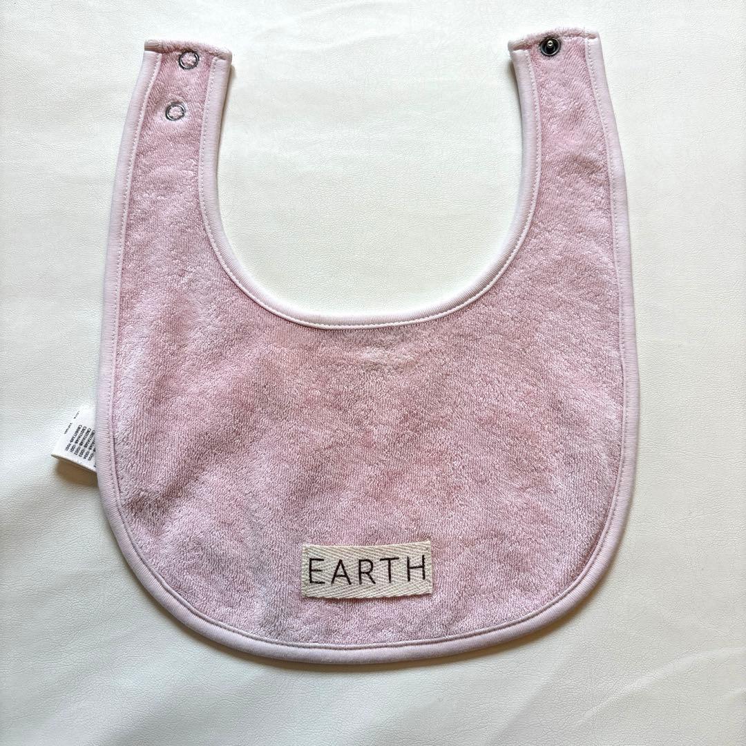 Earth スタイ オーガニック ビブ ピンク - メルカリ