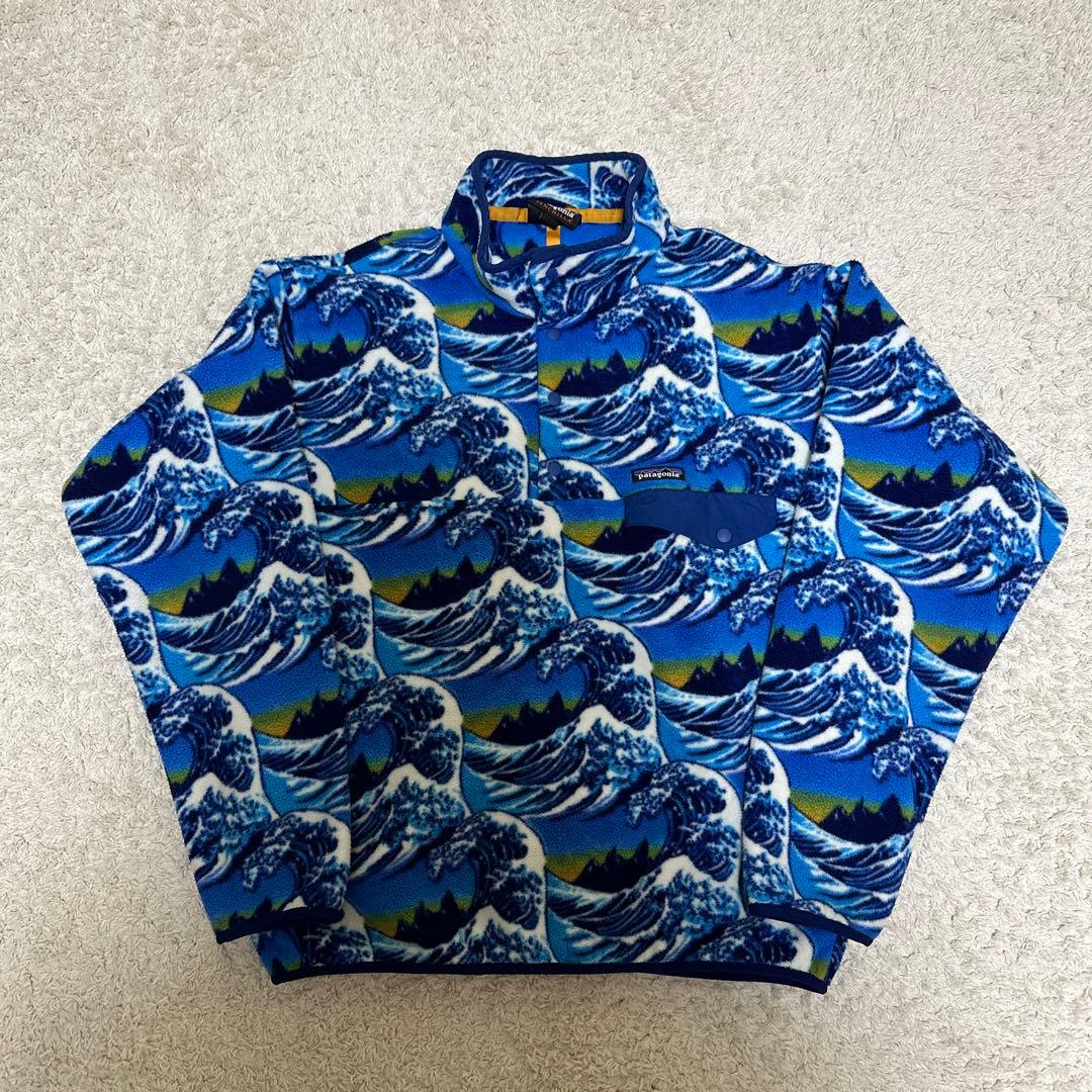 珍*ね様 海外限定patagonia シンチラ 葛飾北斎　波柄 珍*ね様 海外限定patagonia シンチラ 葛飾北斎 波柄 - メルカリ