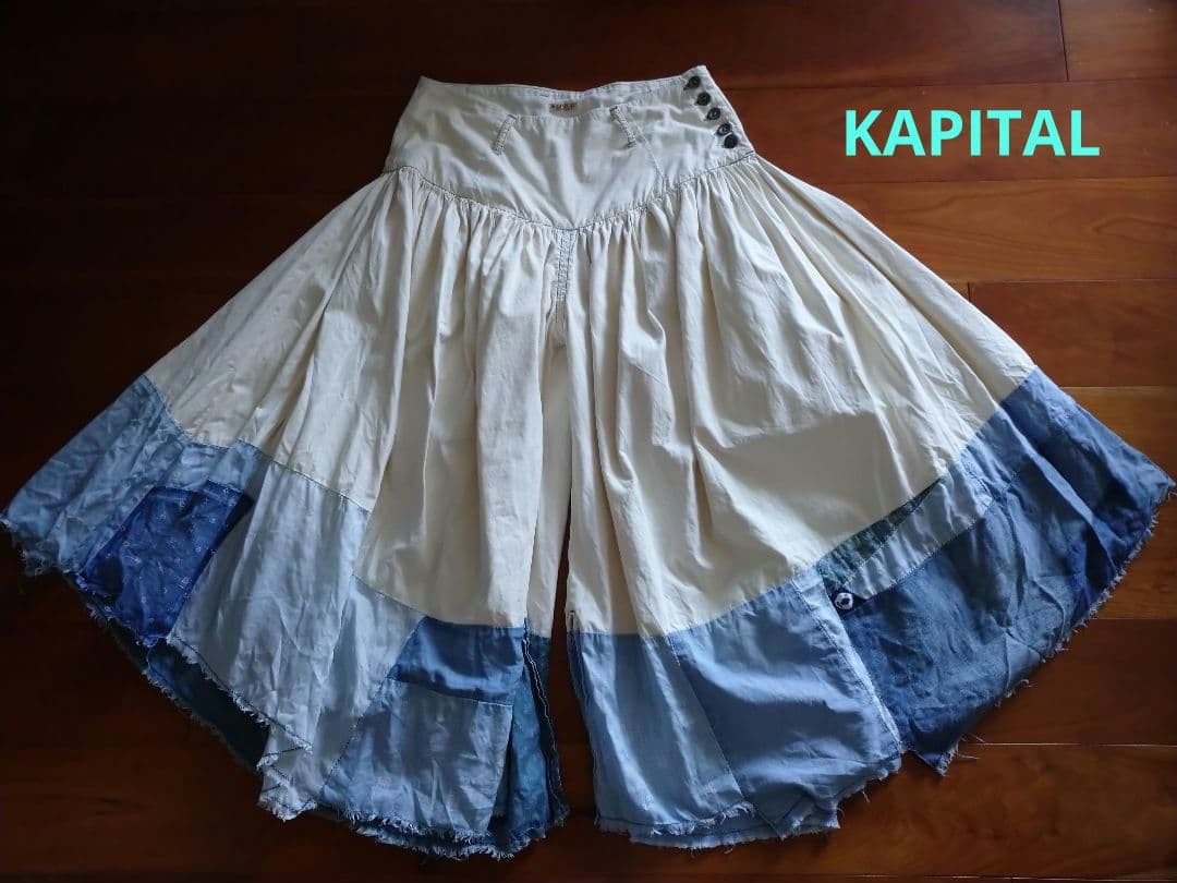 美品 00 キャピタル KAPITAL アミッシュパンツ パッチワーク KAPITAL キャピタル 市松 パッチワーク デニム パンツ (加工)｜Yahoo