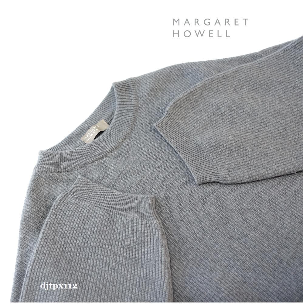 極美品*マーガレットハウエル*2021 新型 メリノカシミヤ リブニット