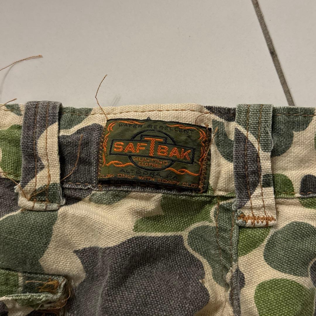 70s SAFTBAK ダックハンターカモ パンツ Vintage - メルカリ