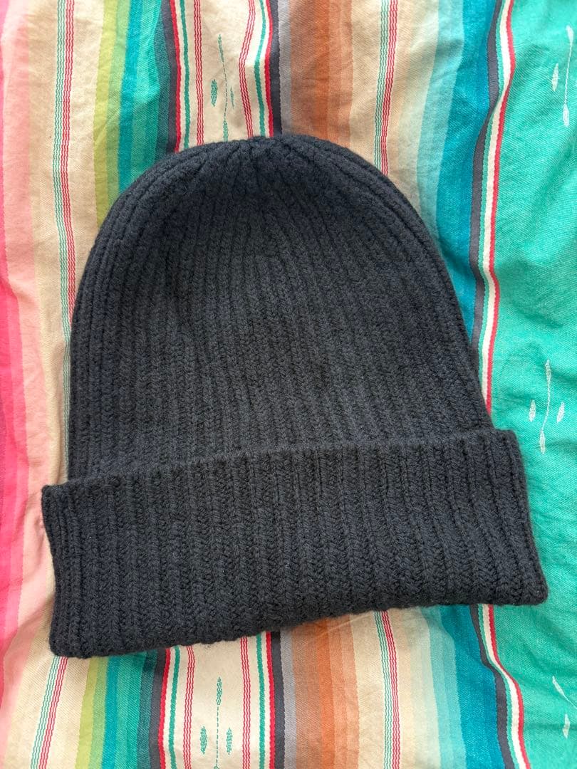 chiiiibag ch!iii チー ニットビーニー ブラック 黒 ニット帽 - メルカリ