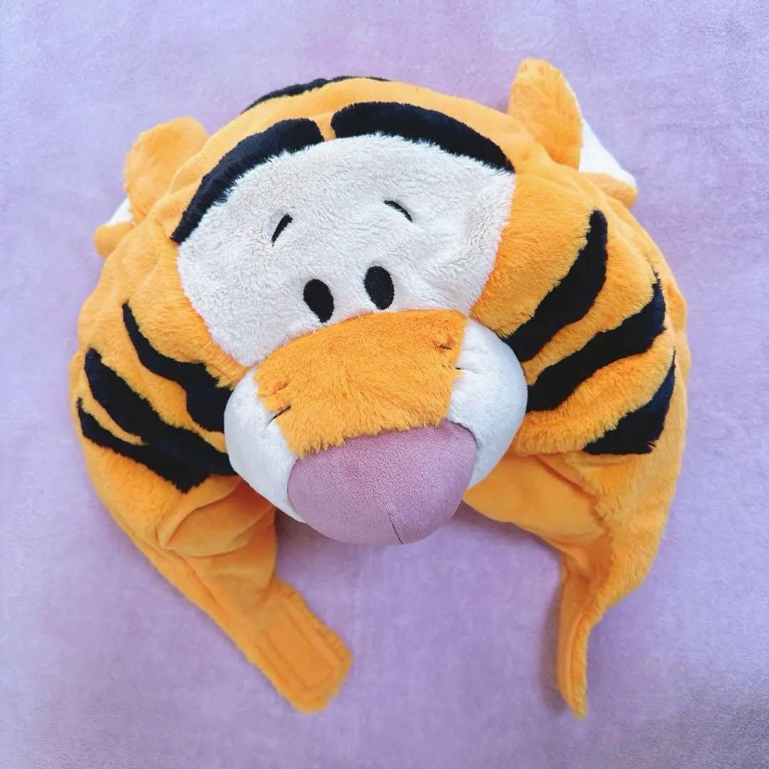 極美品 ティガー ファンキャップ 被り物 帽子 マジックテープ 防寒