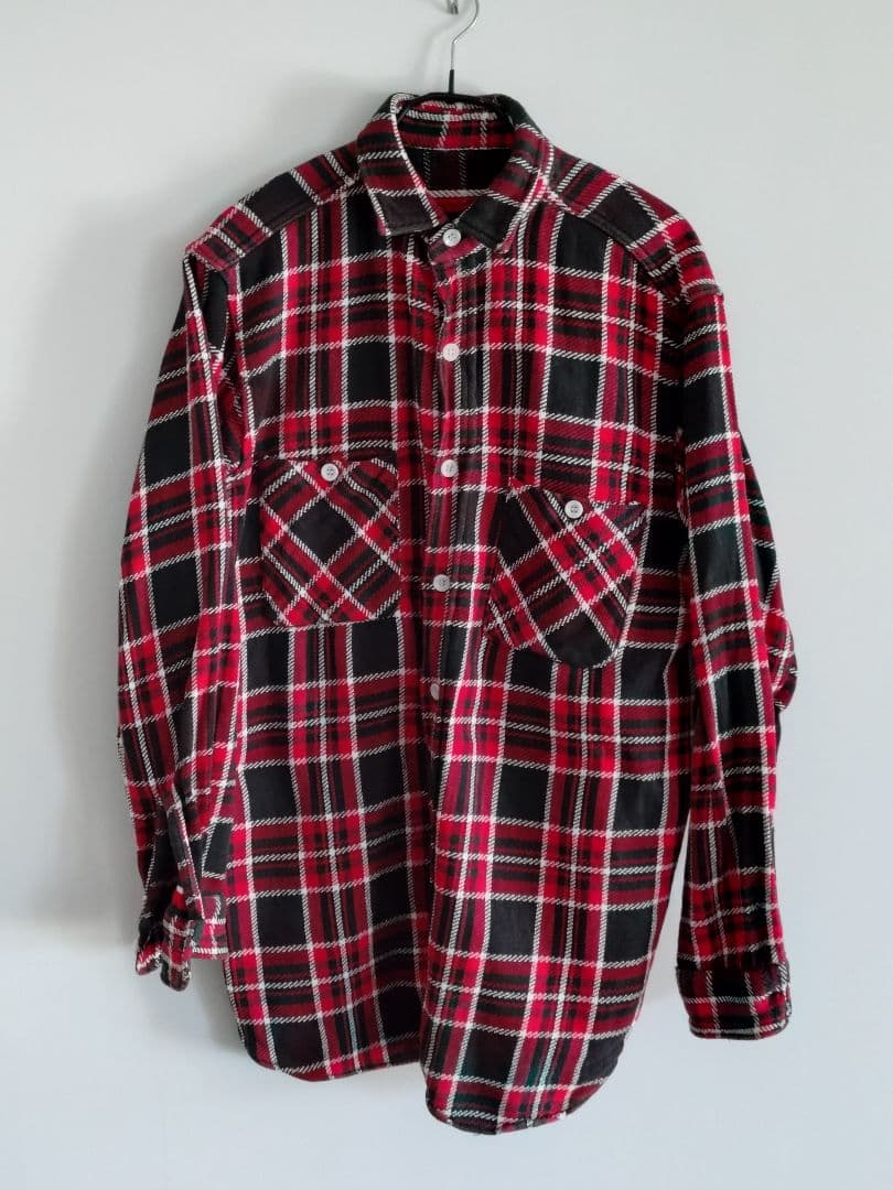 レア 1950-60s ヴィンテージ \"マチ付き\" パイル地 ネルシャツ 60s ネルシャツroomyrichard ヴィンテージ マチネル レアカラー - メルカリ