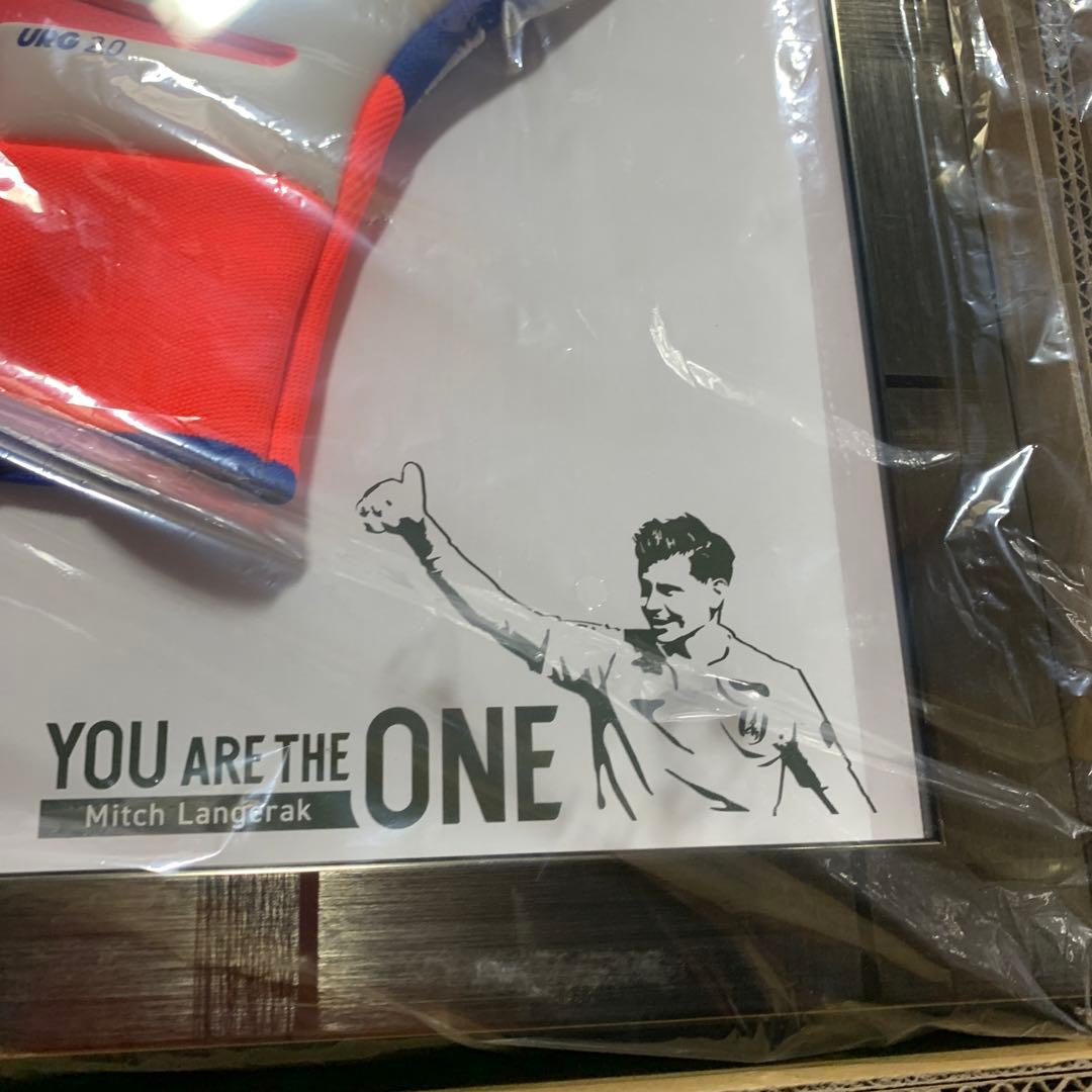 名古屋グランパス ランゲラック 額縁入り GKグローブ サイン入り