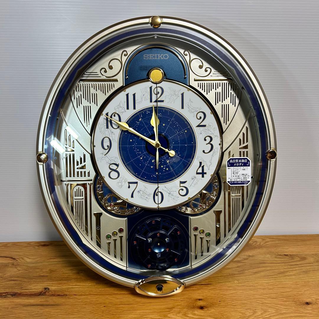 未使用】セイコー からくり時計 ウェーブシンフォニー RE582G - メルカリ