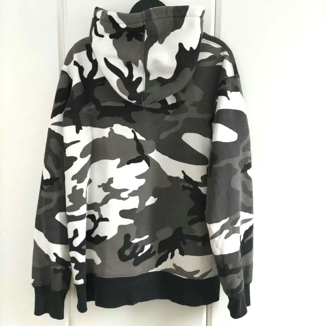 Supreme スモールボックスロゴ ジップアップパーカー スノーカモ 迷彩