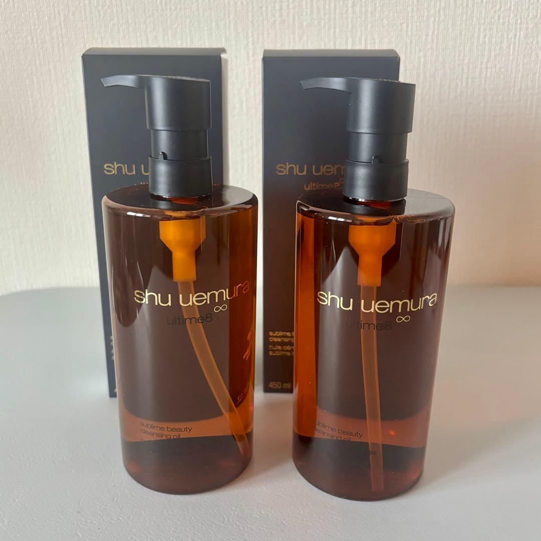 【新品未使用】シュウウエムラ アルティム8 クレンジングオイル 2本＋おまけ アルティム8∞ スブリム ビューティ クレンジング オイルn 450ml| 製品