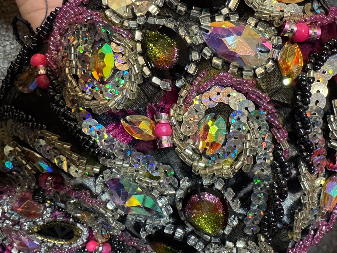 fig】ベリーダンス衣装 ブラ・ベルト（ターバン付）