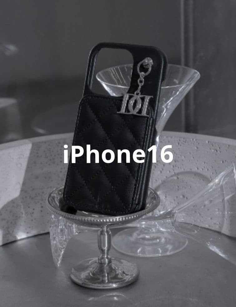 Darich キルティングミラーDDチャームiPhoneケース iPhone16 Darich（ダーリッチ） スマホケース キルティングミラーDDチャーム