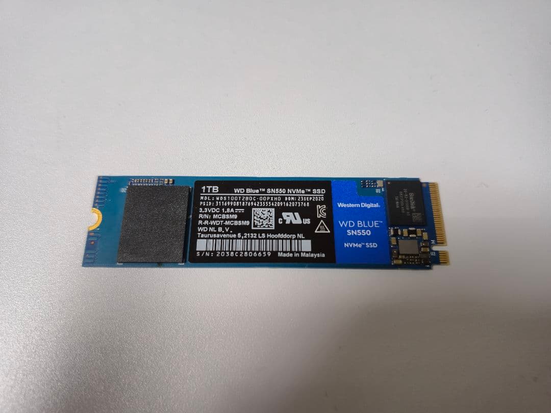 内蔵型SSD WD Blue SN550 NVMe SSD 1TB M.2 2280 WD Blue SN550 1TB NVMe PCIe 3.0 x4 M.2 Internal SSD - Adorama