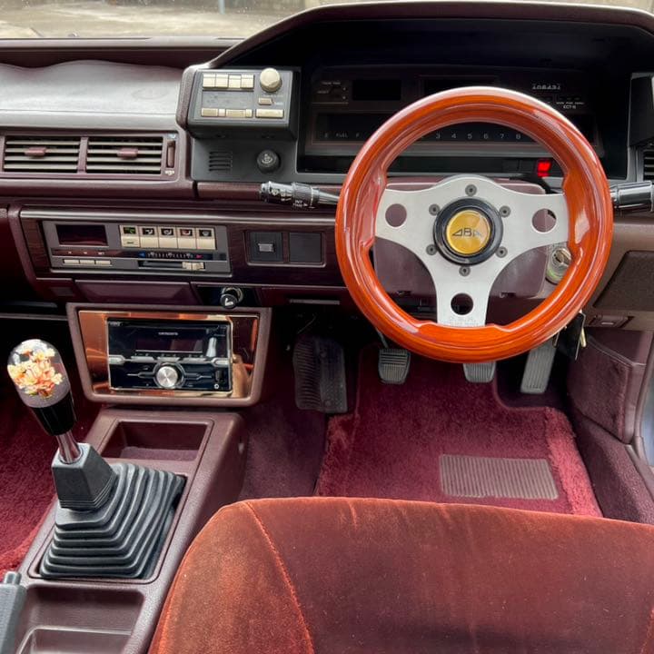 美品 OBA 小径ウッドステアリング gx71 オバ 街道レーサー 当時物