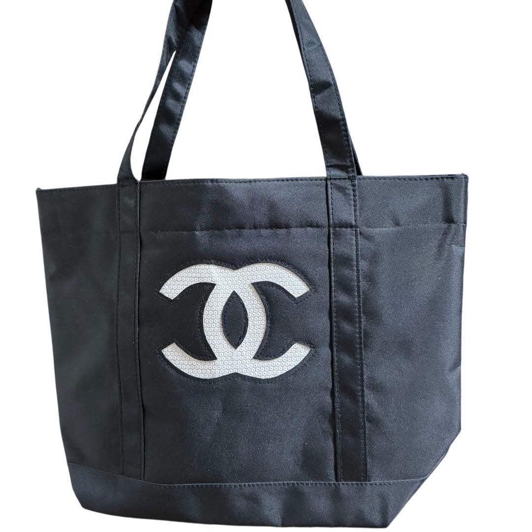 CHANEL シャネル ブラック トートバッグ ハンドバッグ ノベルティー