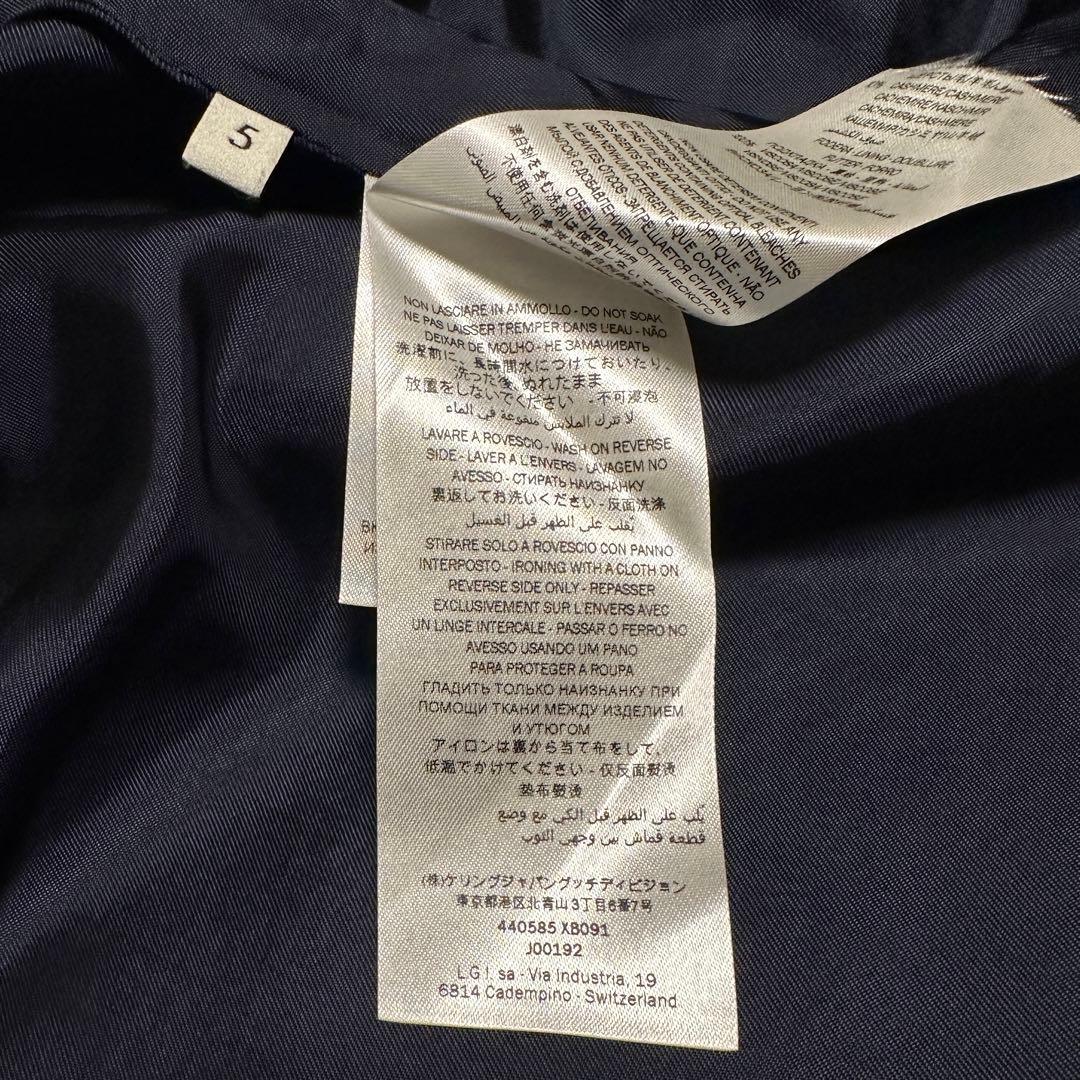 GUCCI チルドレンズ size5 紺 ステンカラーコート キッズ 女の子用