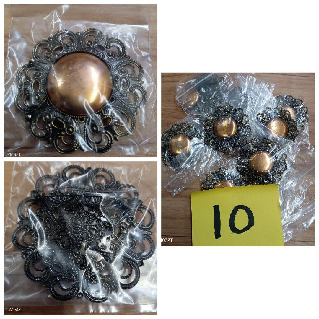 未使用 七宝焼 材料 ブローチ 200個 まとめて 2.8kg アクセサリー材料