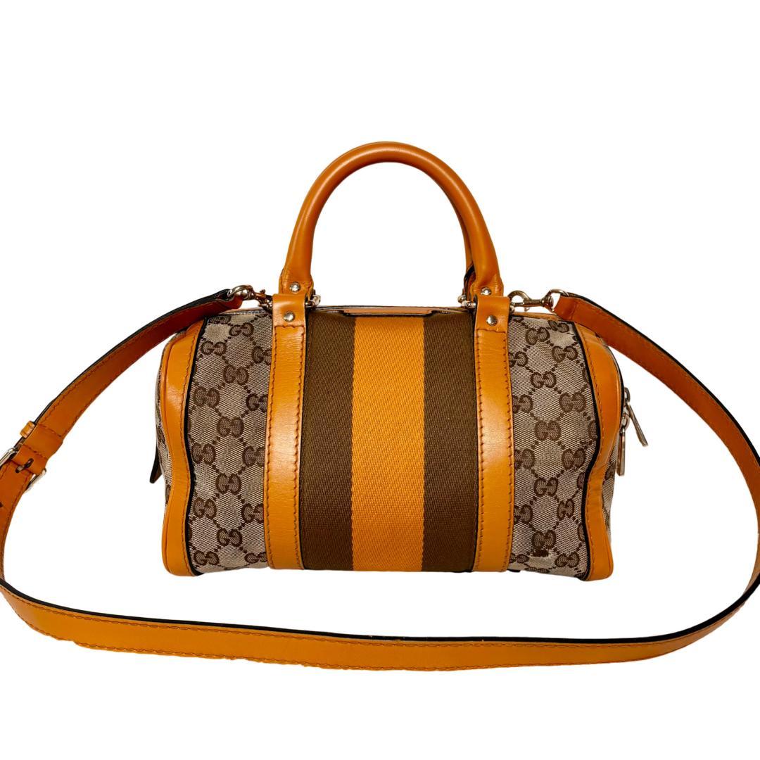 GUCCI グッチ　GGキャンバス　ボストンバッグ　２way　シェリーライン 楽天市場】GUCCI グッチ GGキャンバス シェリーライン ハンドバッグ