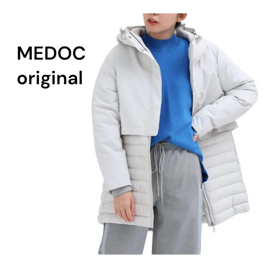 今季 MEDOC original異素材ドッキングコート オフホワイト ヤマダヤ