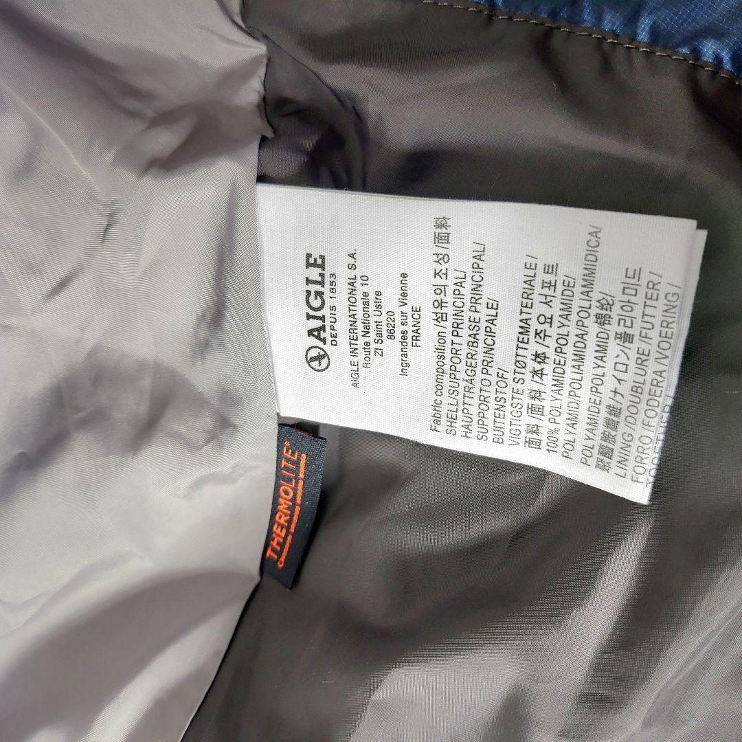 極美品】AIGLE バベリーポンチョダウン ブルー S - メルカリ