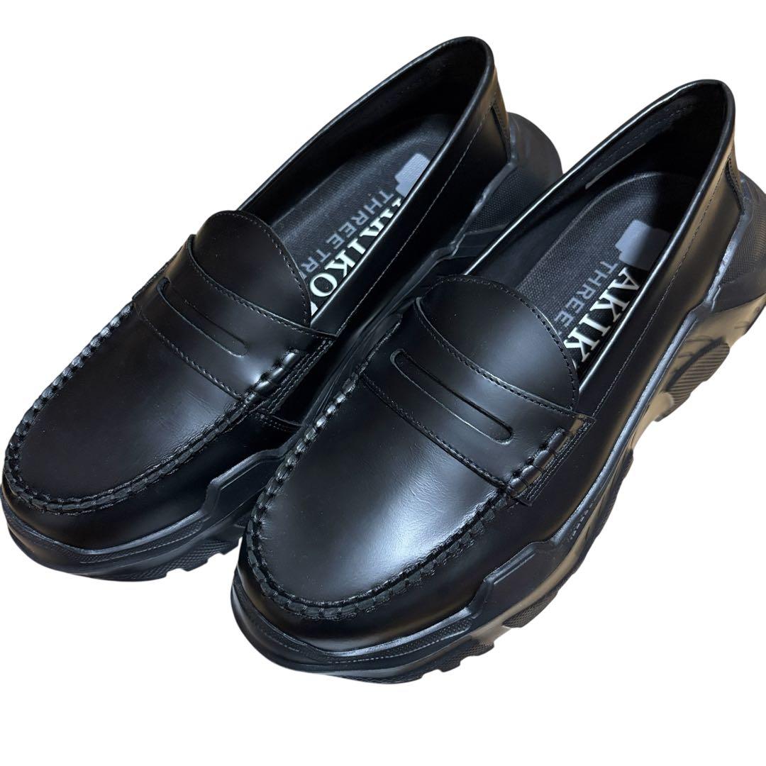 AKIKO AOKI アキコアオキ レザーローファー ブラック レザー 良品