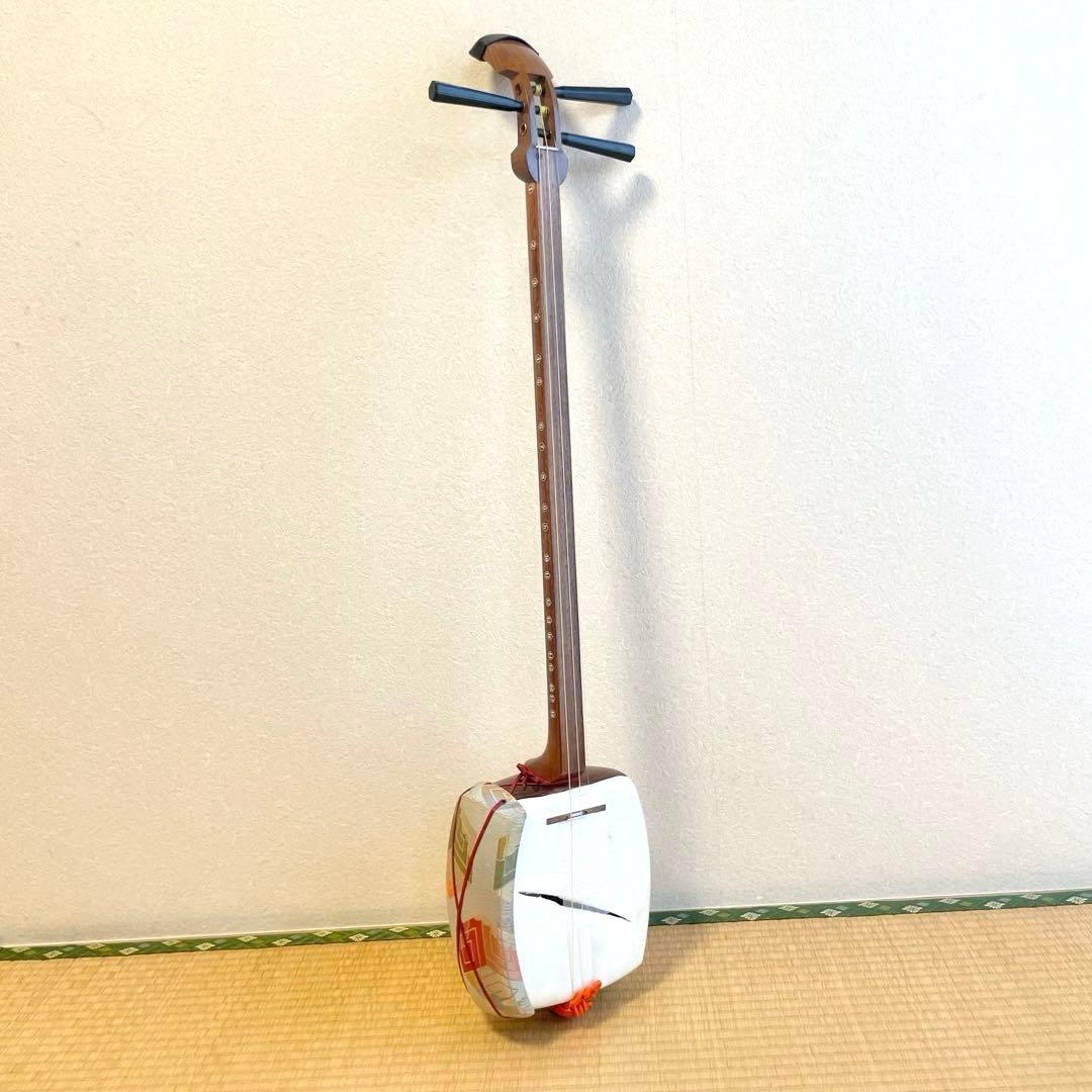 三味線 津軽三味線風 練習用 犬皮 表やぶれあり - メルカリ