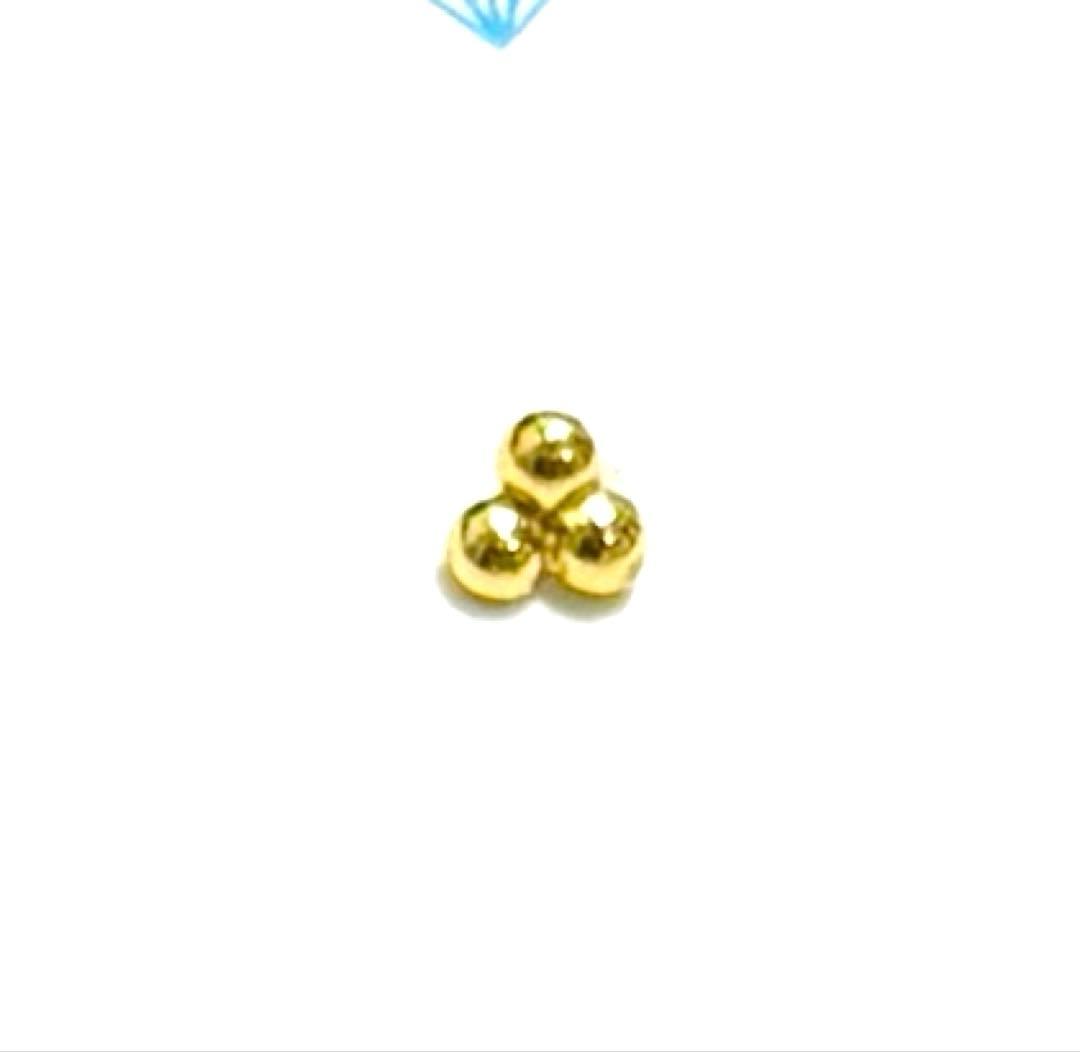 アナトメタル トゥリビーズ エンド K18 1.5mm ANATOL