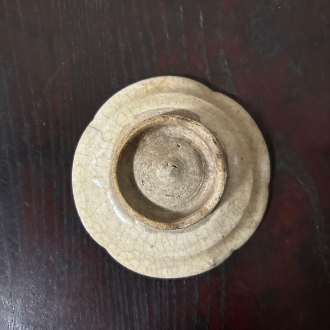 灰釉小皿 5点 豆皿 美濃瀬戸 酒盃 骨董 アンティーク 古道具 古民具 李