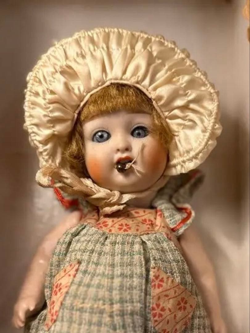 ド*ン様 山大 さくらビスク スリーピングドール（約24cm）昭和初期 戦前 山大 サクラビスク スリーピングアイ | アンティーク雑貨・家具・骨董品