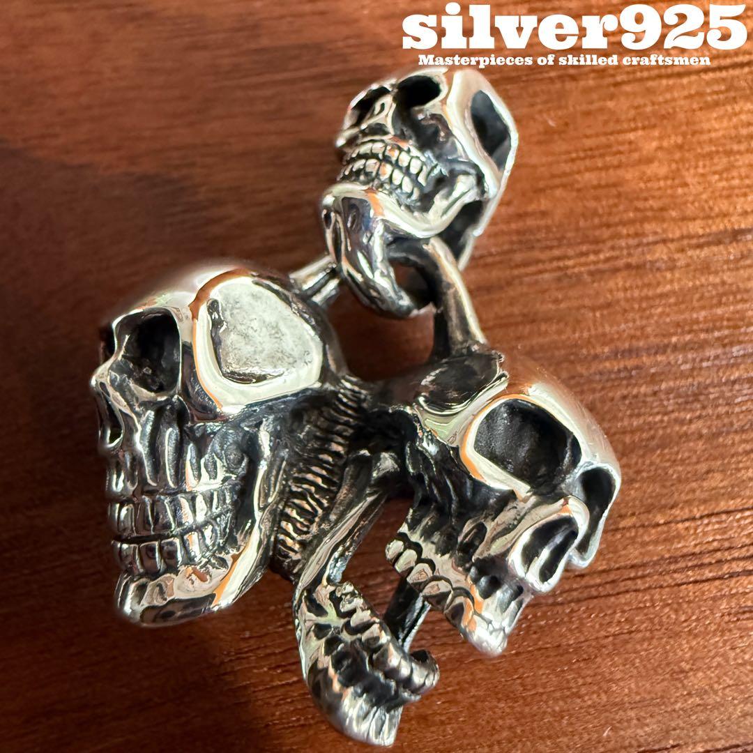 シルバー925無垢【新品】Mementoスカルペンダントsilver925本物 楽天市場】ネックレス ペンダント メンズ シルバー925 キュービック